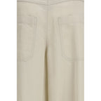 Brunello Cucinelli Beige Cotton Pants