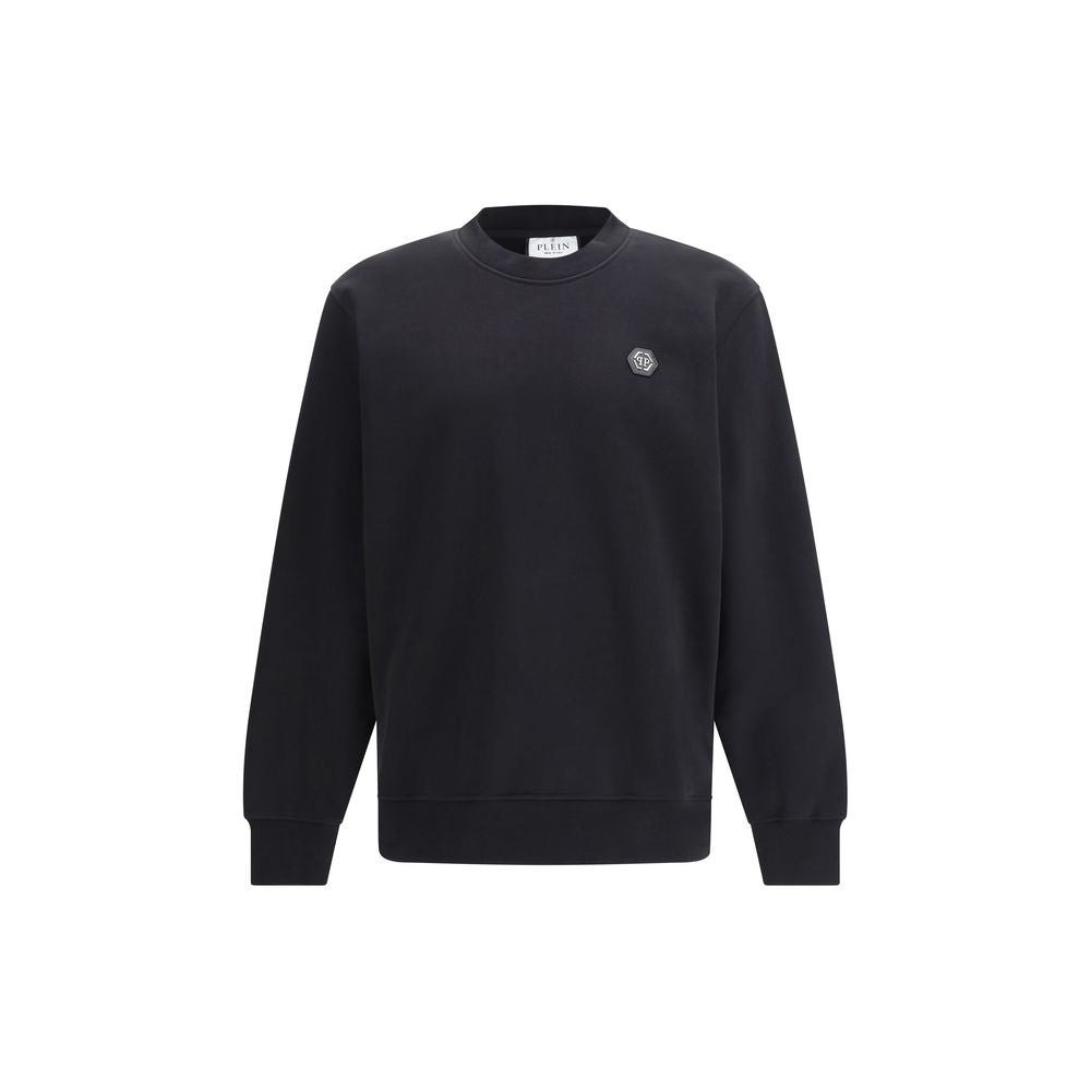 Philipp Plein Black Cotton Sweatshirt Philipp Plein