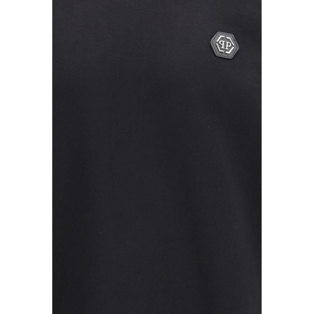 Philipp Plein Black Cotton Sweatshirt Philipp Plein