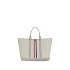 Thom Browne Gray Fabric Shoulder Bag Thom Browne