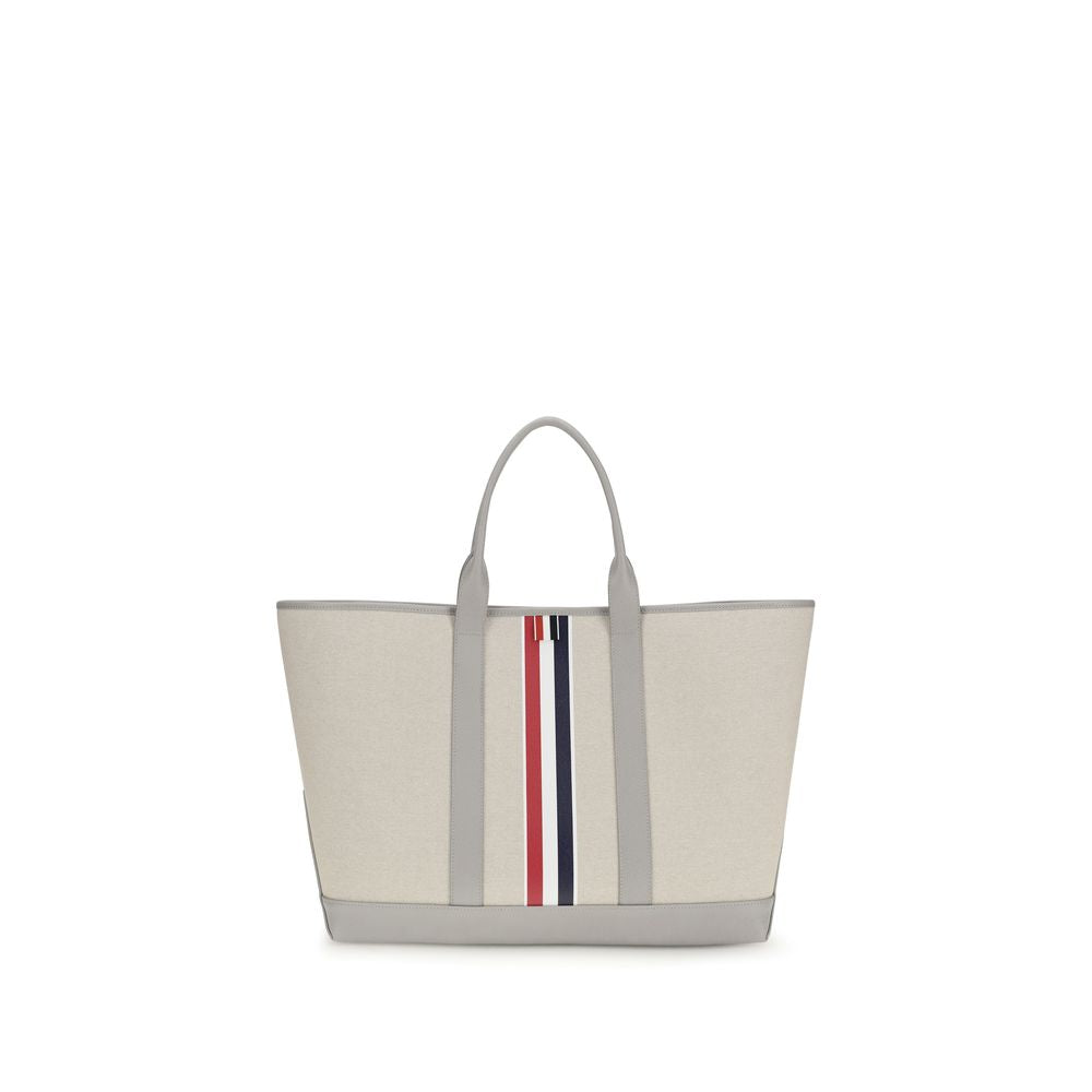 Thom Browne Gray Fabric Shoulder Bag Thom Browne
