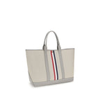 Thom Browne Gray Fabric Shoulder Bag Thom Browne