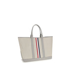 Thom Browne Gray Fabric Shoulder Bag Thom Browne