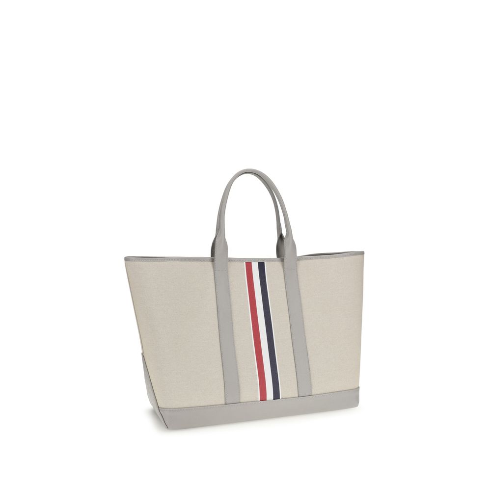 Thom Browne Gray Fabric Shoulder Bag Thom Browne