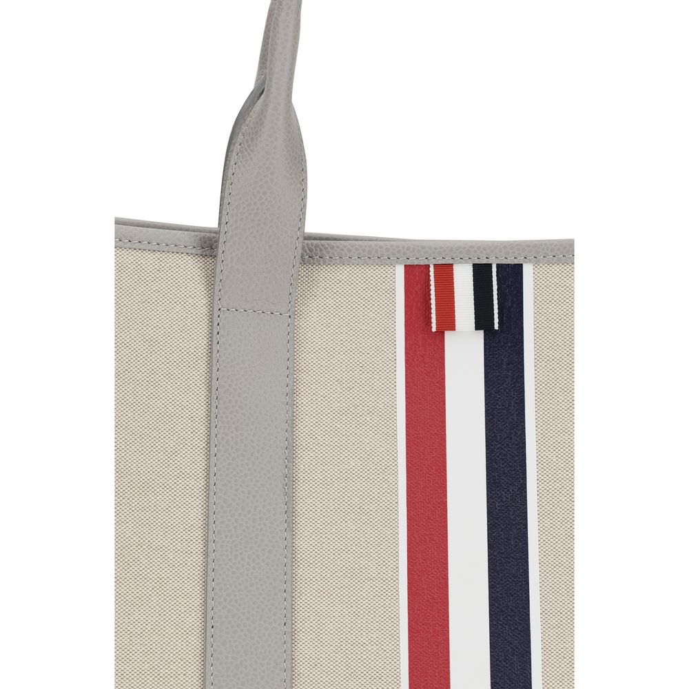Thom Browne Gray Fabric Shoulder Bag Thom Browne