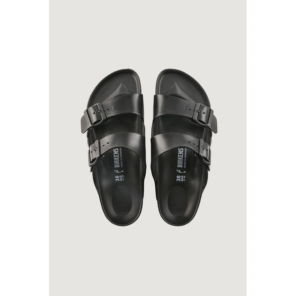 Birkenstock Black Polyester Flat Sandals Birkenstock