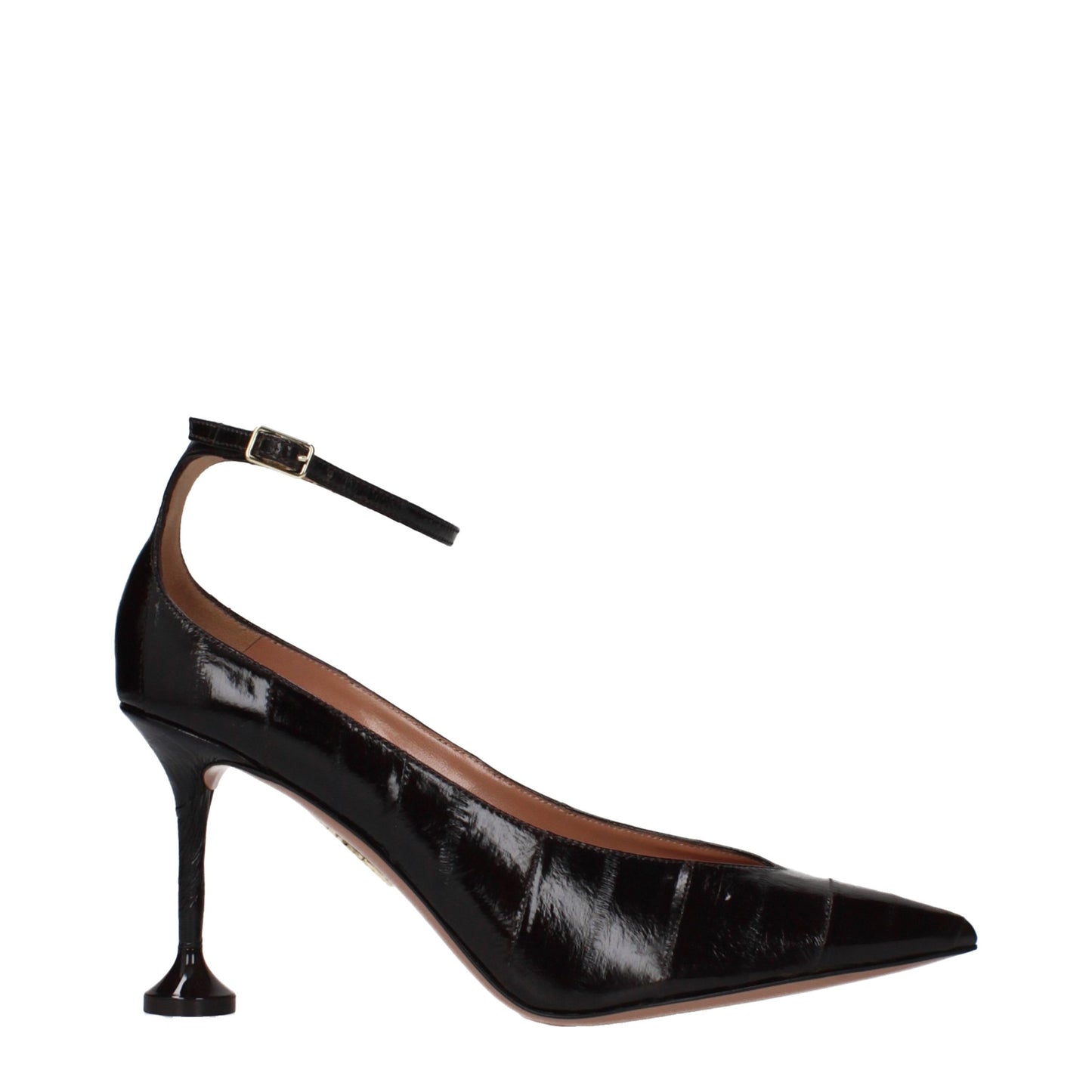 Aquazzura Brown Leather High Heel Pumps Aquazzura