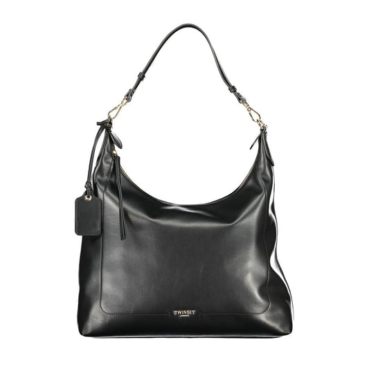 Twinset Nero Poliuretano Women Hobo Bag Twinset