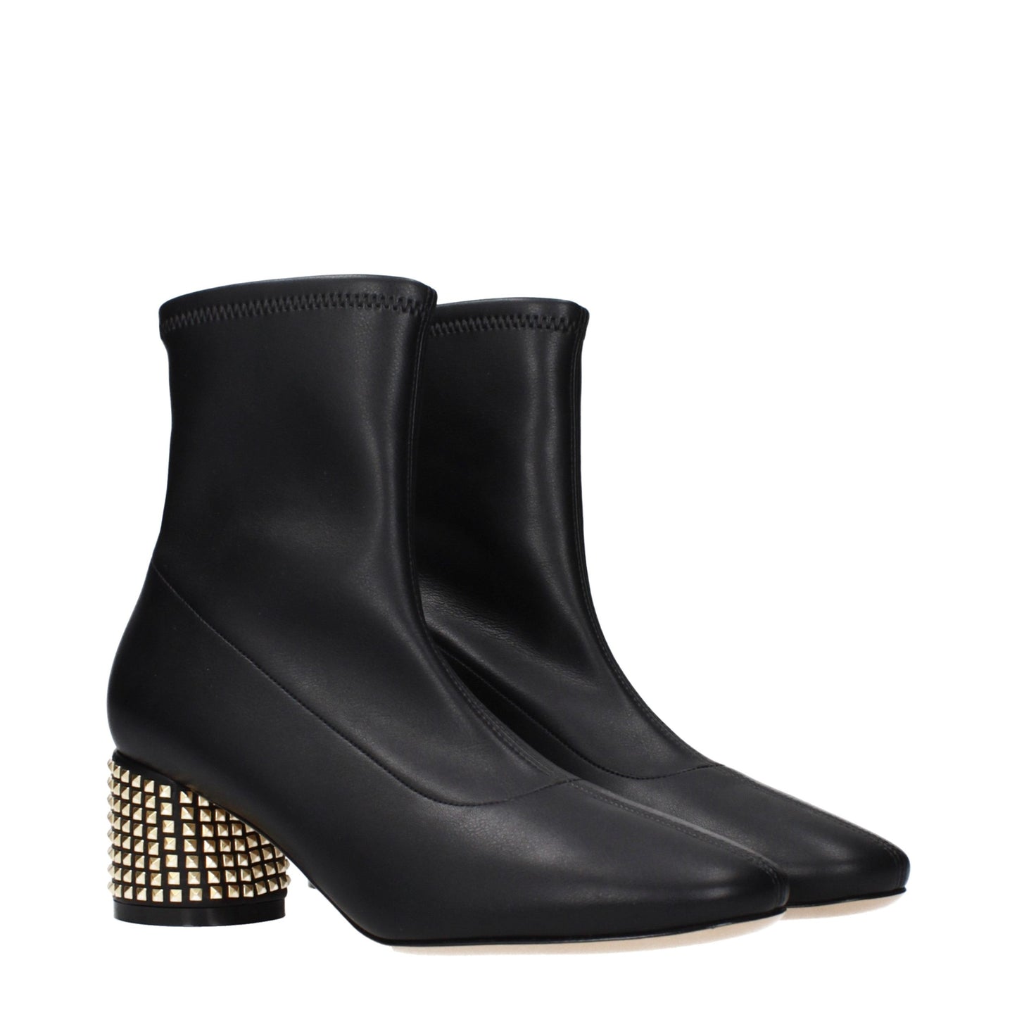 Casadei Black Leather Ankle Boots Casadei
