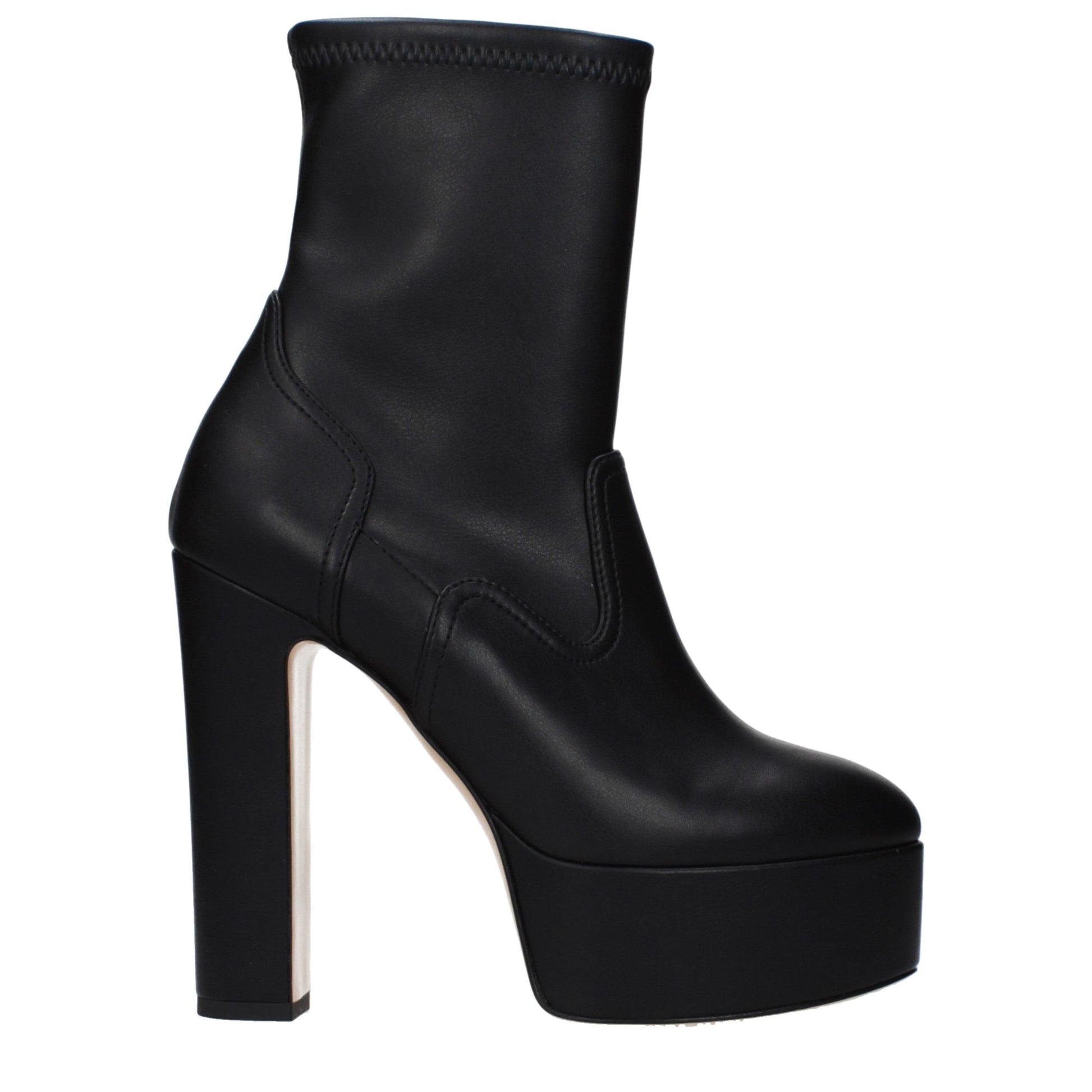 Casadei Black Leather Ankle Boots Casadei