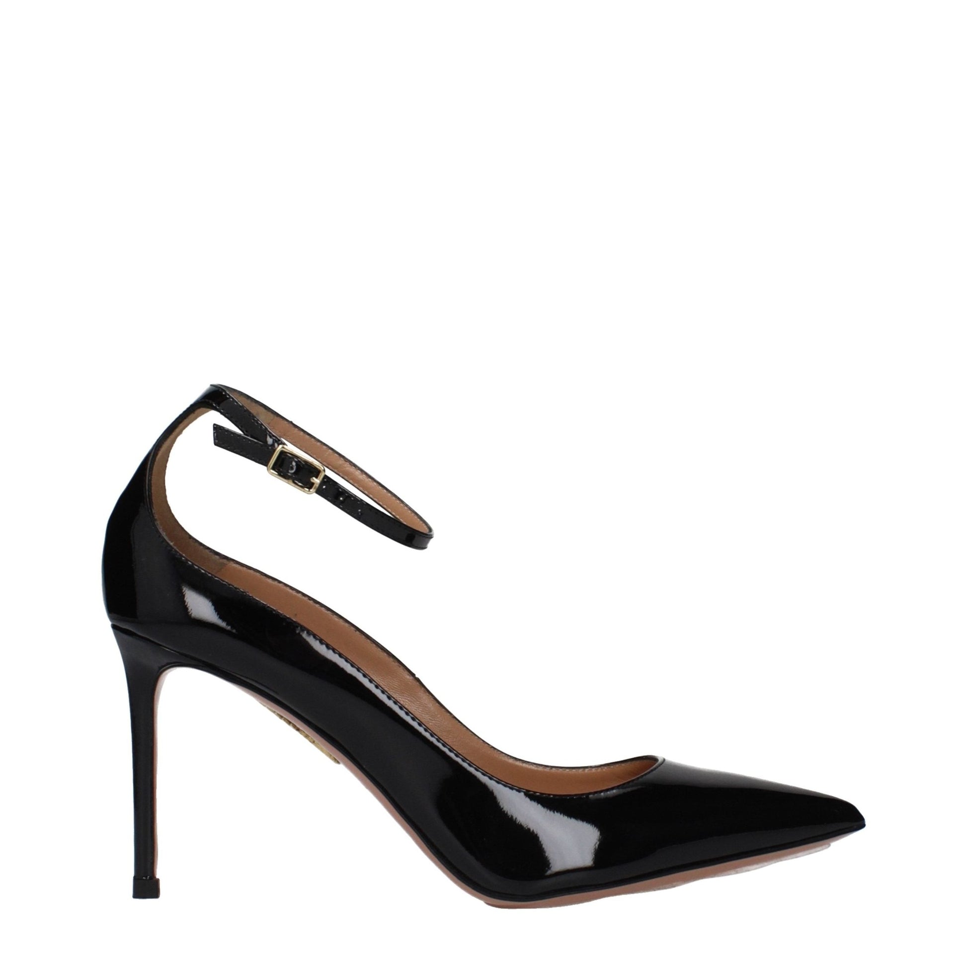 Aquazzura Black Leather High Heel Pumps Aquazzura