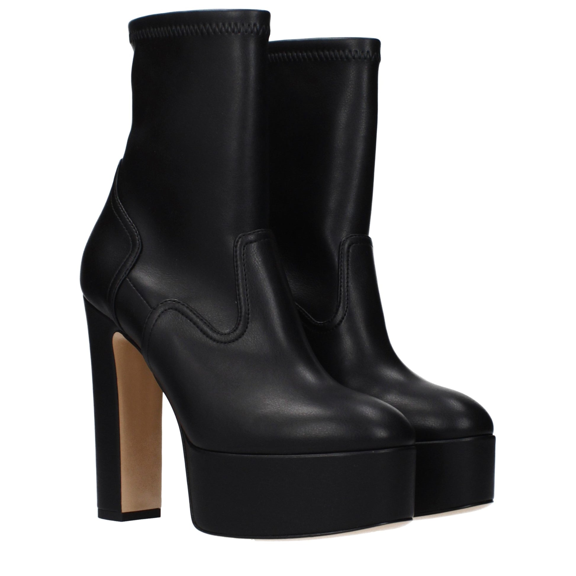 Casadei Black Leather Ankle Boots Casadei