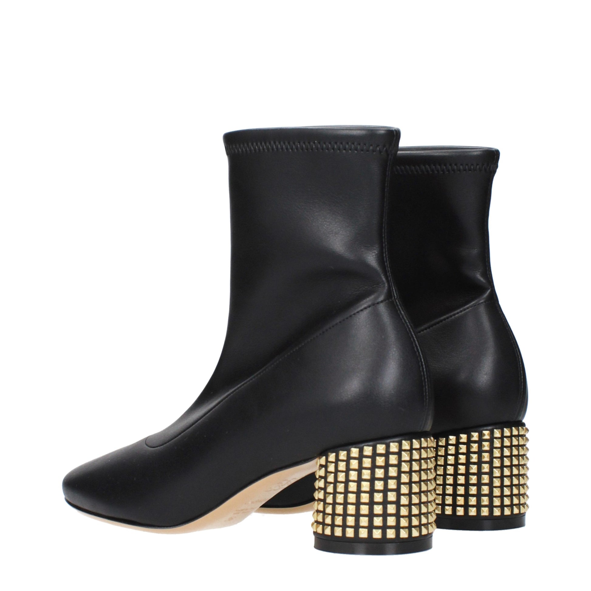 Casadei Black Leather Ankle Boots Casadei