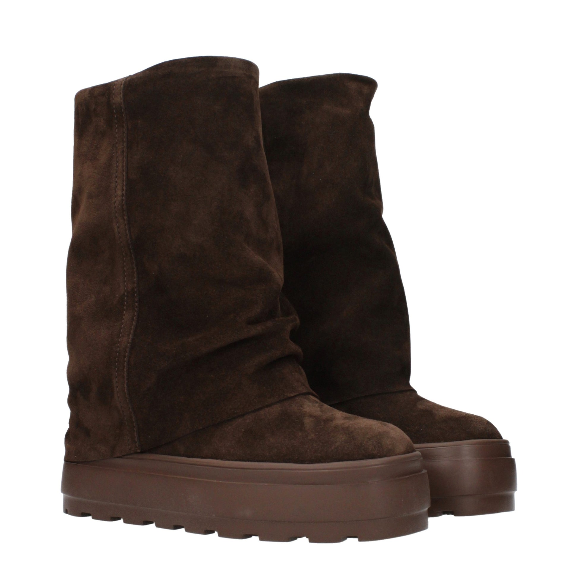 Casadei Brown Leather Ankle Boots Casadei