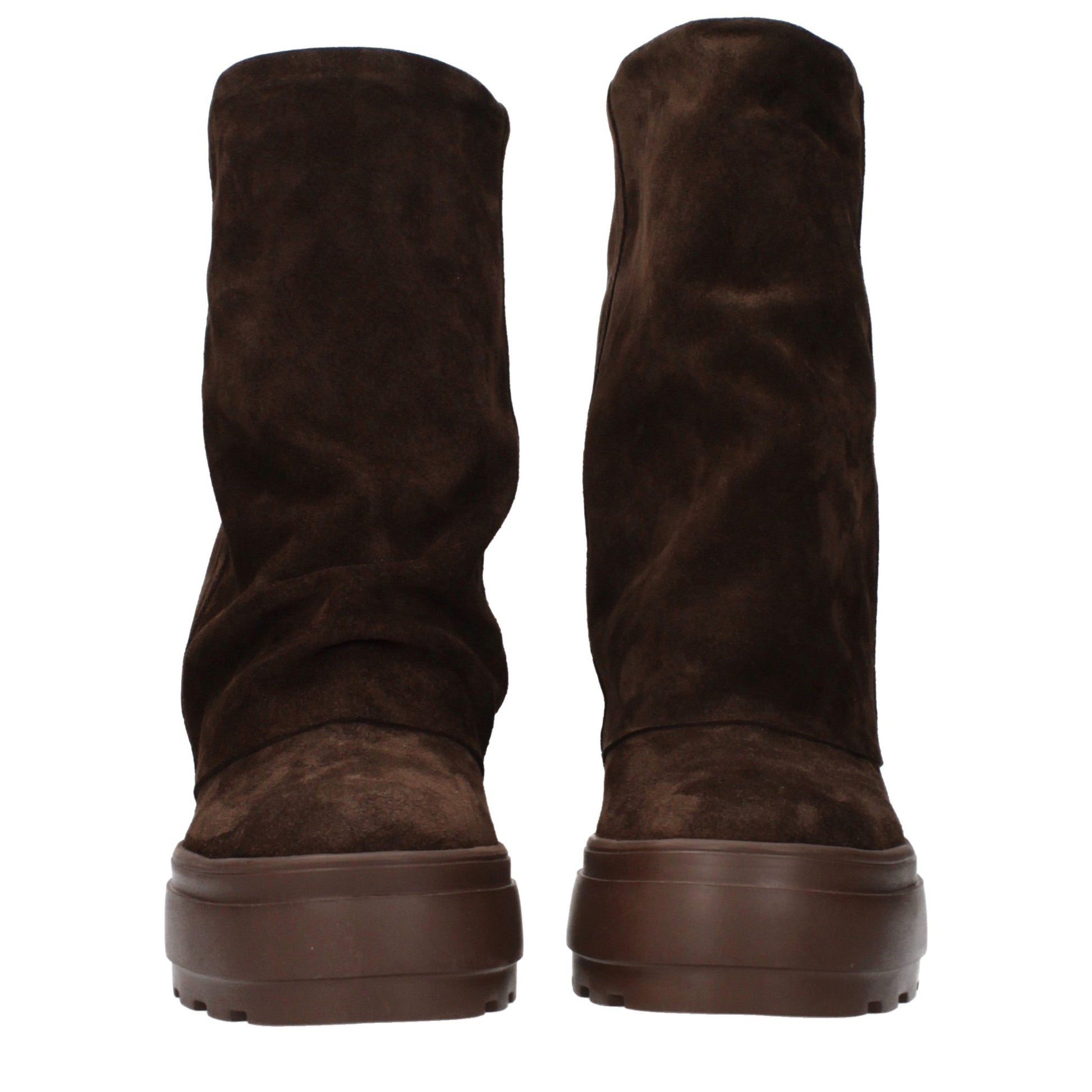 Casadei Brown Leather Ankle Boots Casadei