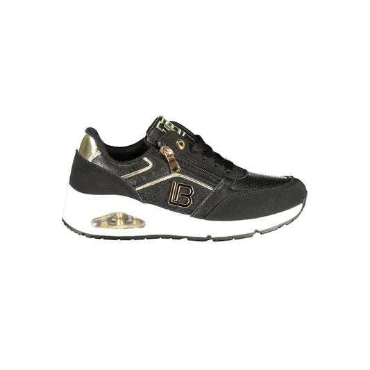 Laura Biagiotti Black Polyester Women Sneaker Laura Biagiotti