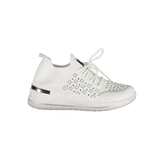 Laura Biagiotti Bianco Polyester Women Sneaker Laura Biagiotti