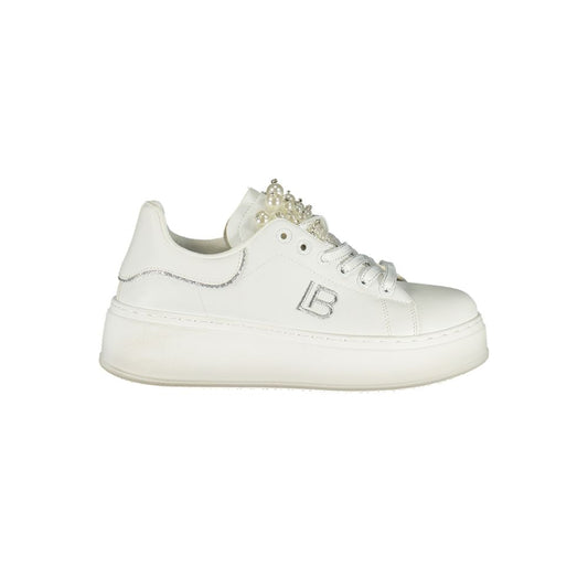 Laura Biagiotti Bianco Polyurethane Women Sneaker Laura Biagiotti