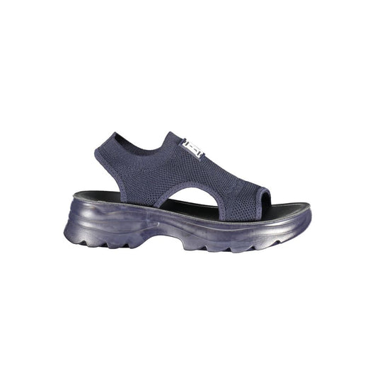 Laura Biagiotti Blue Polyester Women Sandal Laura Biagiotti
