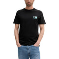 Black Tommy Hilfiger Jeans T-shirt made from recycled cotton, featuring the brand logo and a casual fit.