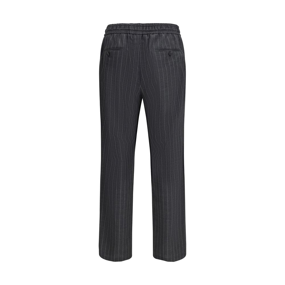 Dolce & Gabbana Gray Wool Oves Aries Casual Pants Dolce & Gabbana