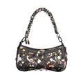 Desigual Nero Poliuretano women's bag with sleek black design and sturdy handle, showcasing a modern, stylish accessory.
