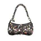 Desigual Nero Poliuretano women's bag with sleek black design and sturdy handle, showcasing a modern, stylish accessory.