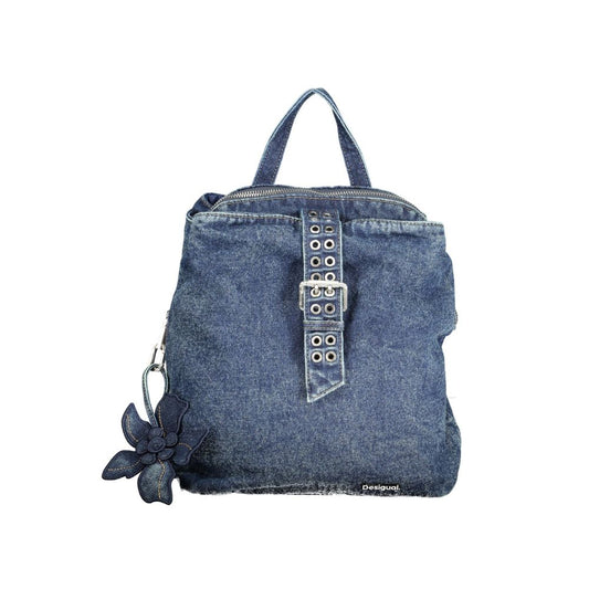 Desigual Blue Cotton Women Backpack Desigual