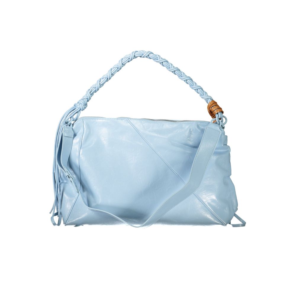 Desigual Azzurro polyurethane woman handbag with adjustable strap and decorative details, stylish accessory for everyday use