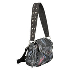 Desigual black polyester women's bag with adjustable strap and stylish design, featuring a spacious interior and modern look.