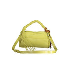 Desigual Giallo women's handbag made of yellow polyurethane with stylish design and textured surface.