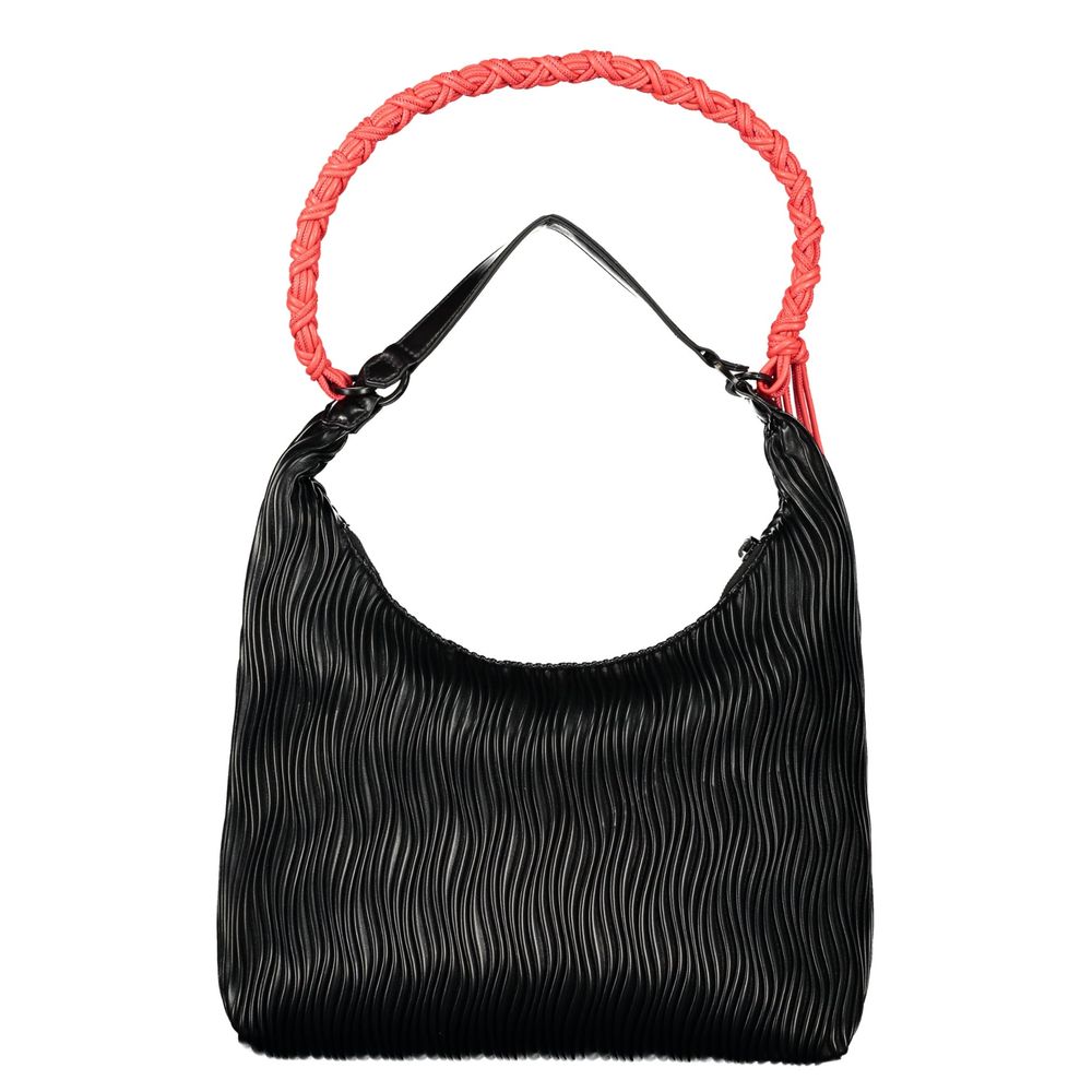 Desigual Giallo mini bag made of yellow polyurethane for women, featuring a compact design and stylish details.