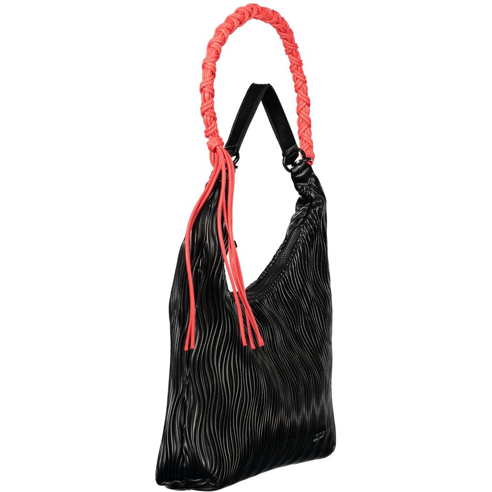 Desigual Giallo mini bag made of yellow polyurethane for women, featuring a compact design and stylish details.