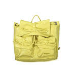 Desigual Giallo polyurethane women's backpack with colorful patchwork design and adjustable straps, stylish and functional.