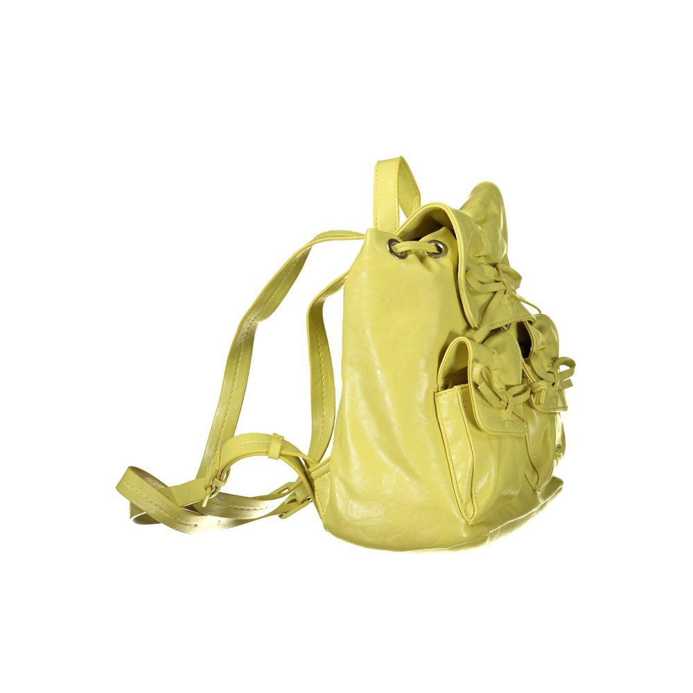 Desigual Giallo polyurethane women's backpack with colorful geometric patterns and adjustable shoulder straps.