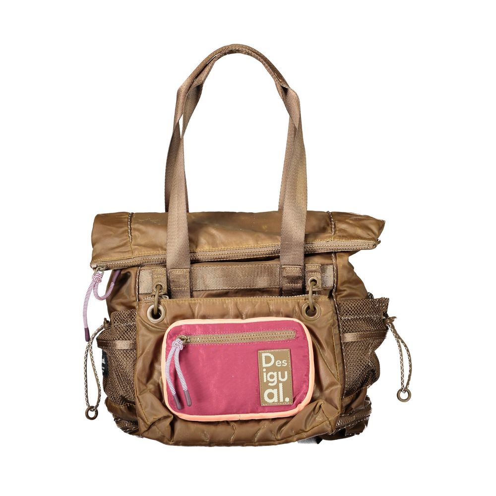 Desigual Marrone Poliestere Woman Backpack Desigual