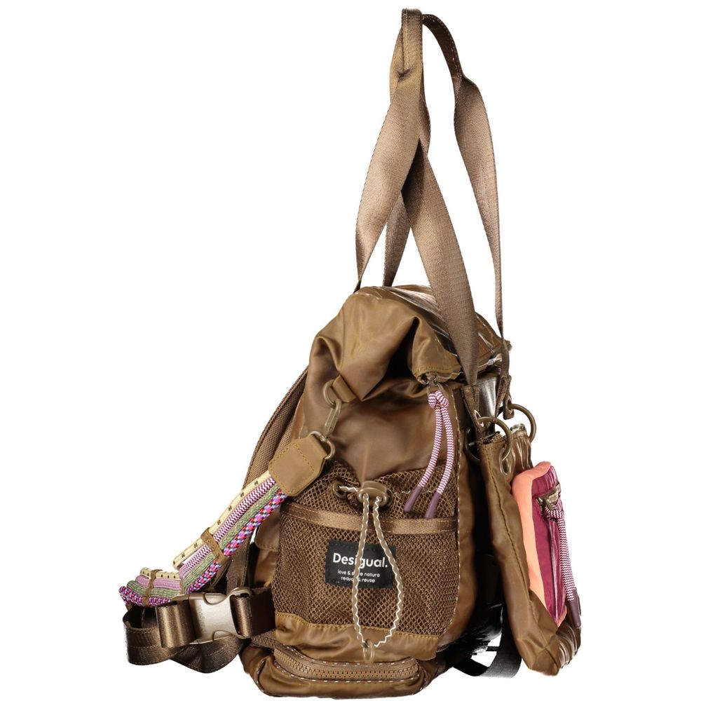 Desigual Marrone Poliestere Woman Backpack Desigual
