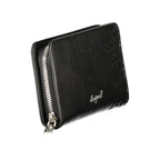 Desigual Nero poliuretano woman wallet with multiple card slots and a sleek black design.