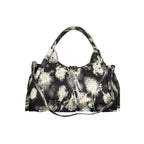 Desigual Nero polyester women's handbag with top handles and colorful geometric pattern, casual fashion accessory.