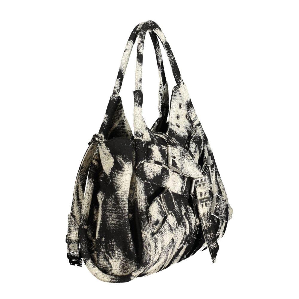 Desigual Nero polyester women's handbag with top handle and zipper closure, stylish and practical accessory.