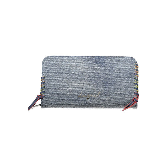 Desigual Azzurro Cotton Women Wallet Desigual