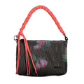Desigual Nero polyurethane women's handbag with sleek design and top handle, stylish accessory for everyday use.