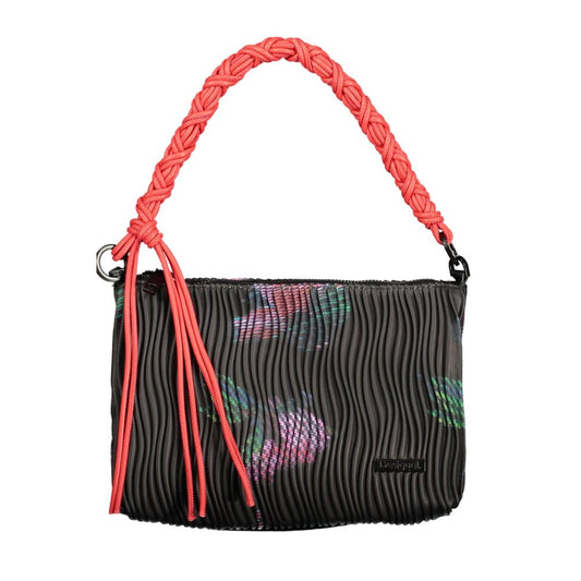Desigual Nero Poliuretano Women Handbag Desigual