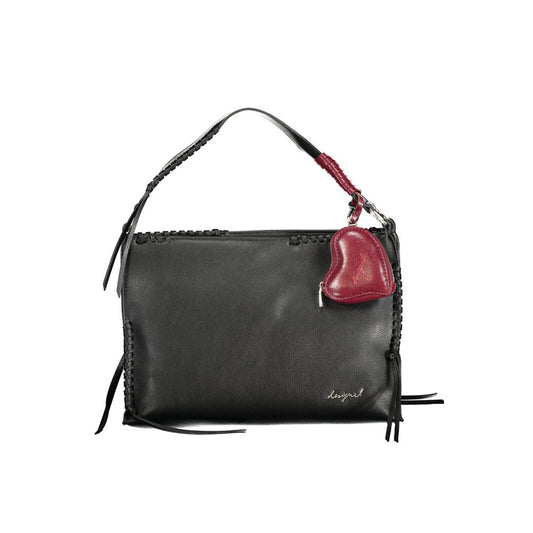 Desigual Nero Poliuretano Women Handbag Desigual