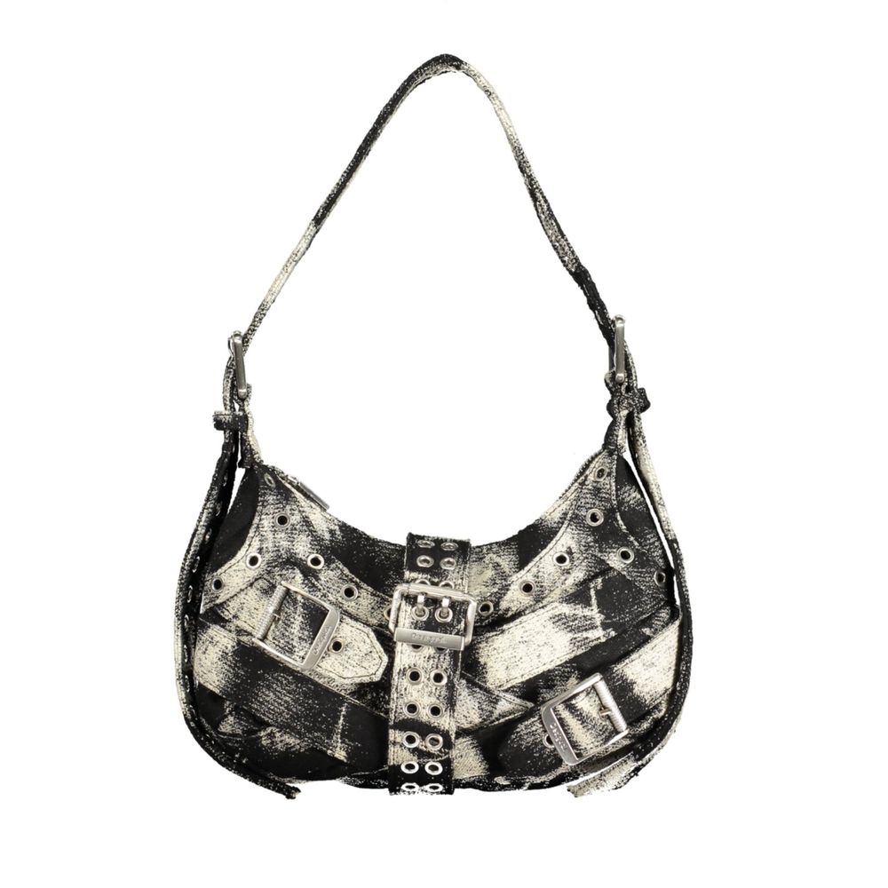 Desigual Nero polyester mini bag for women with colorful abstract designs and a compact, stylish shape.