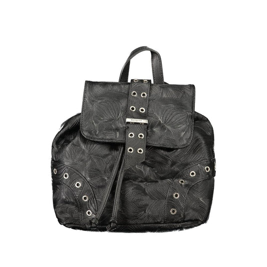 Desigual Black Polyurethane Women Backpack Desigual