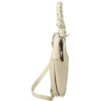 Desigual Bianco Poliuretano women's handbag with sleek design and top handle, featuring textured white material and stylish accents.