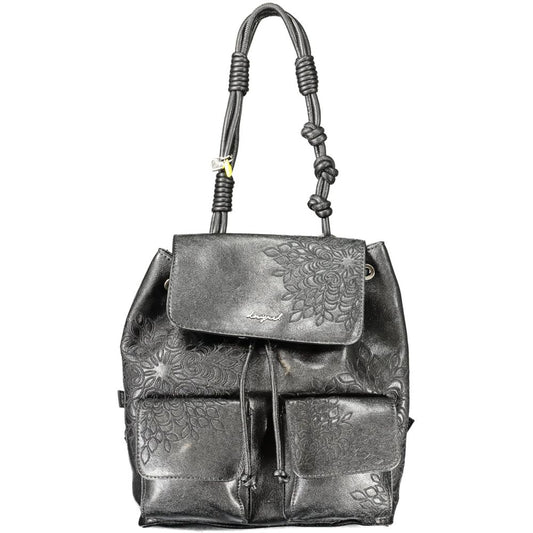 Desigual Black Polyurethane Women's Mini Backpack Desigual