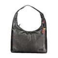 Desigual Nero poliuretano women's handbag with sleek black design and modern style, featuring handles and textured surface.