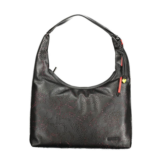 Desigual Nero Poliuretano Women Handbag Desigual